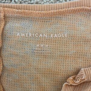American Eagle Outfitters Long Sleeve Tee - Tan
